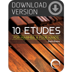 10 Etudes for Marimba & Four Hands (Download)